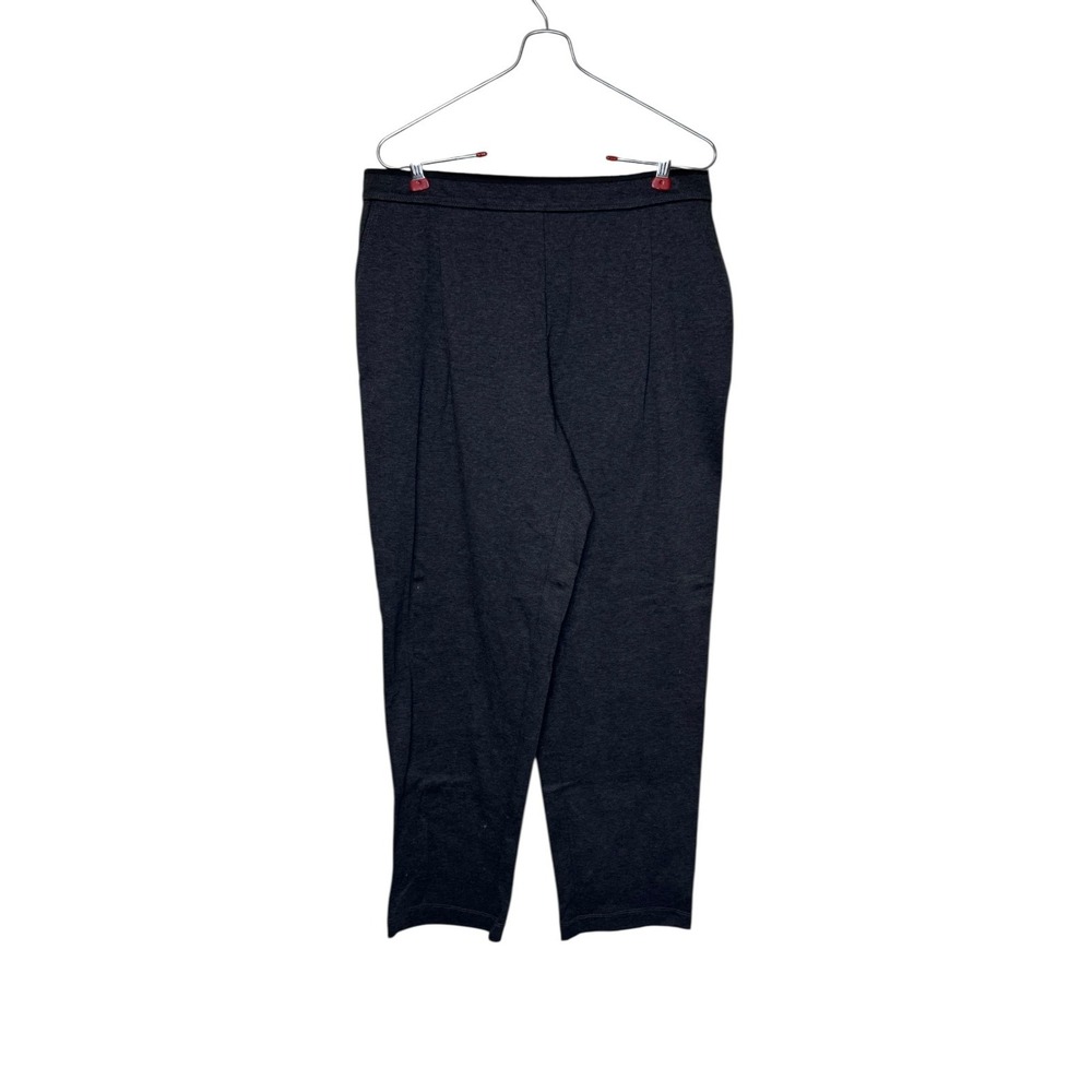 Lafayette 148 New York Women's‎ Pants Pull On Tapered High-Rise Charcoal Medium